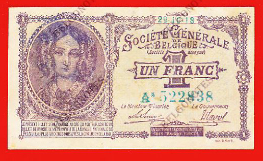 1 Franc Société Générale 1918 **PR**Lot 1902612838