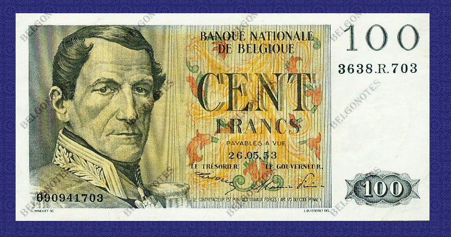 100 Francs Type Eeuwfeest *1953**  Lot 1902611703