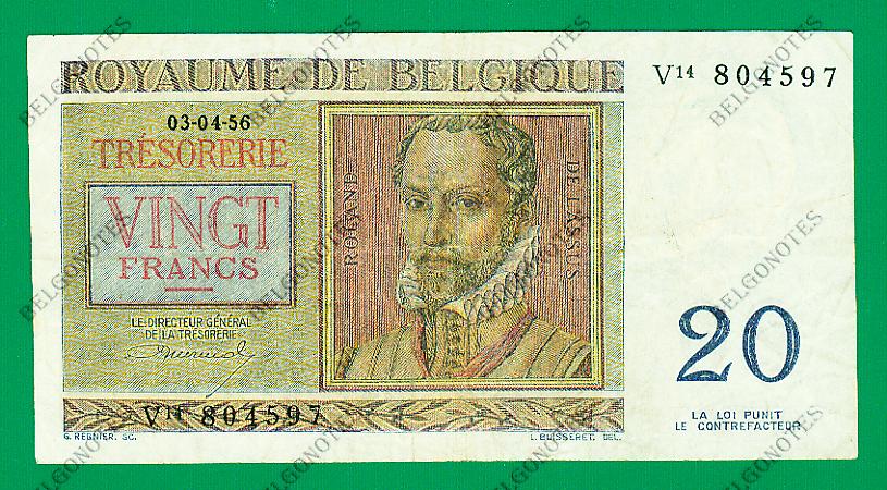 20 Francs type Regnier*03-04-1956*Lot 1902614597