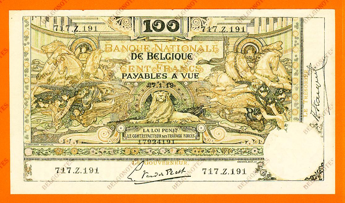 100 Francs Type Montald*27-01-1919*Lot 1902614191