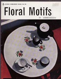 Floral motifs in embroidery