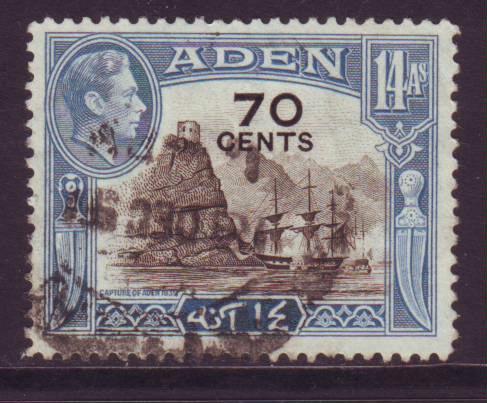 Aden gestempeld nr. 42 