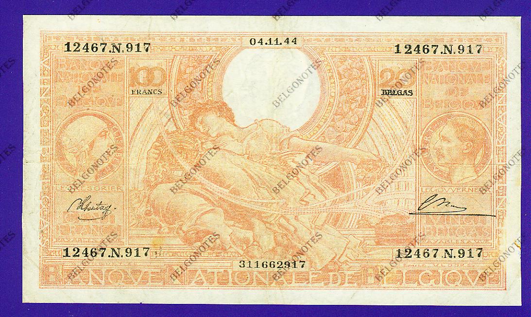 100 Francs Type Vloors oranje**FR-NL**Lot 1902612917