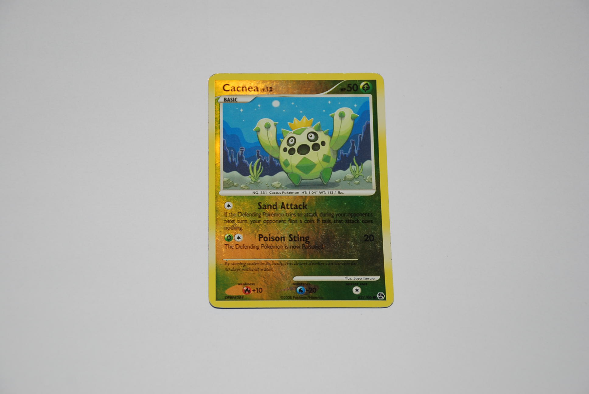 pokemon kaart cacnea lv12