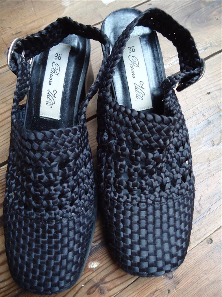 Mooie zwarte tressé sandalen