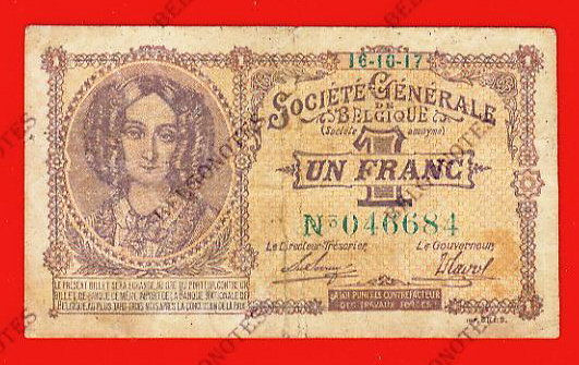 1 Franc Société Générale 1917 *Lot 1902616684
