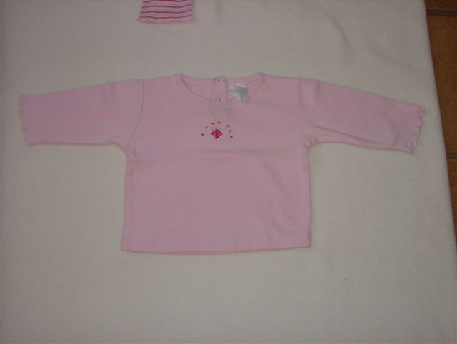  licht roze t-shirt, maat 80