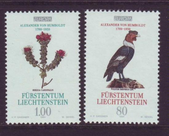Liechtenstein Europa postfris nrs. 920/21