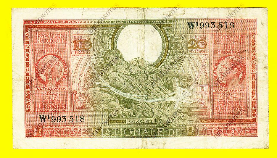100 Francs Type Londen*01-02-1943*Lot 1902613518