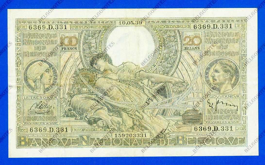 100 Francs Type Vloors 1939 * Lot 1902613331