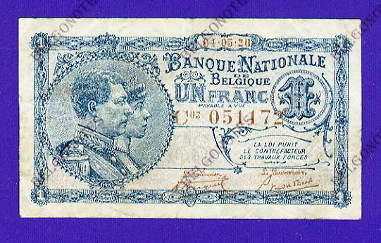 1 Franc Type Nat. reeks 1920*Lot 1902611172