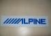 Foto 1 van Nieuwe GROTE sticker ALPINE "TOP!"