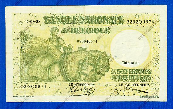 50 Francs Type Anto carte 07-03-1938*.Lot 1902610674