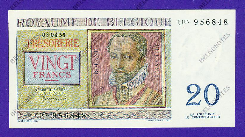 20 Francs Type Regnier **UNC**1956** Lot 1902611848