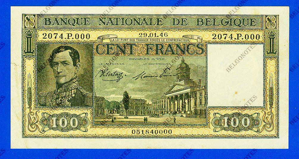 100 Francs Type Dynastie*1946*Lot 1902610000