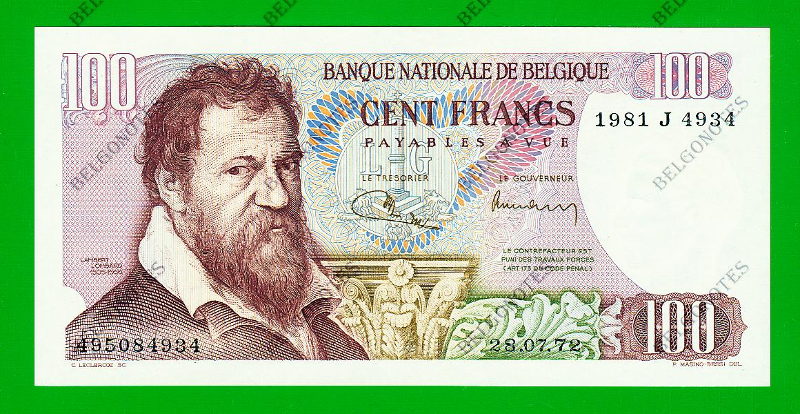 100 Francs Type Lombard 1972 **AUNC** Lot 1902614934