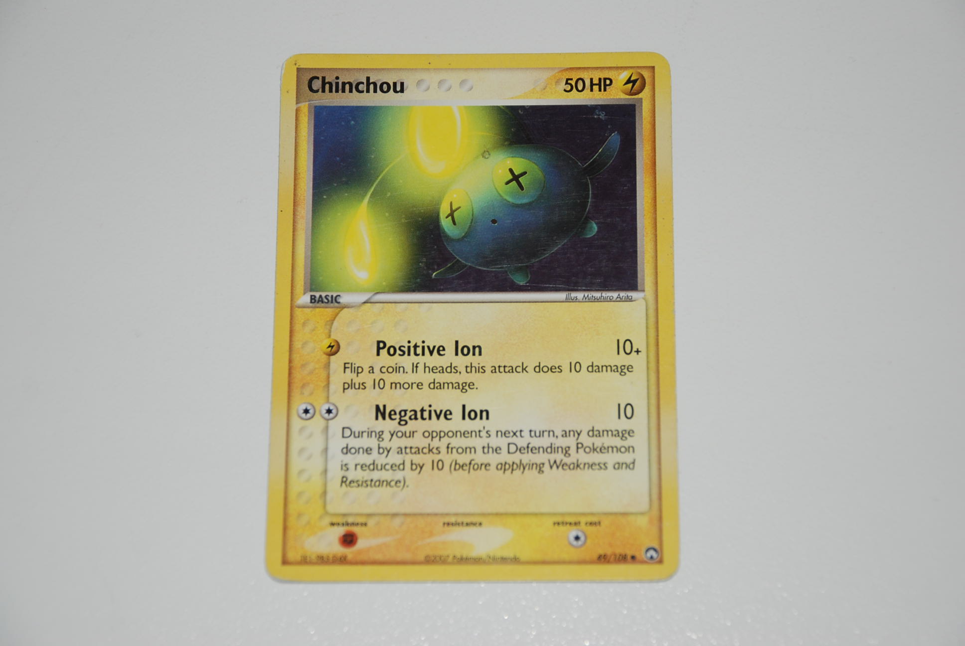 pokemon kaart chinchou