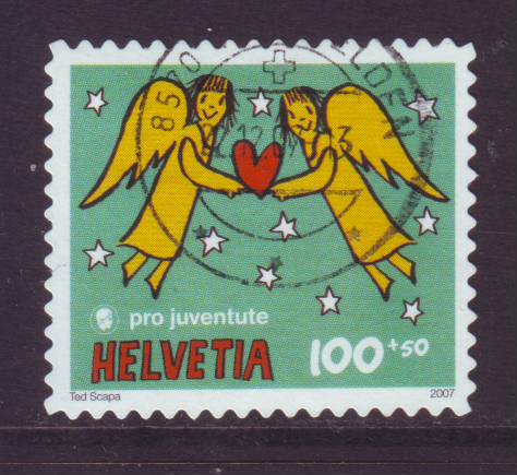 Postzegels Zwitserland gest. jaar 2007/3 