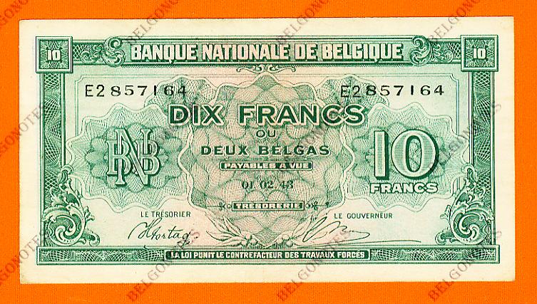 10 Francs Type Londen*01-02-1943**AUNC**Lot 1902617164