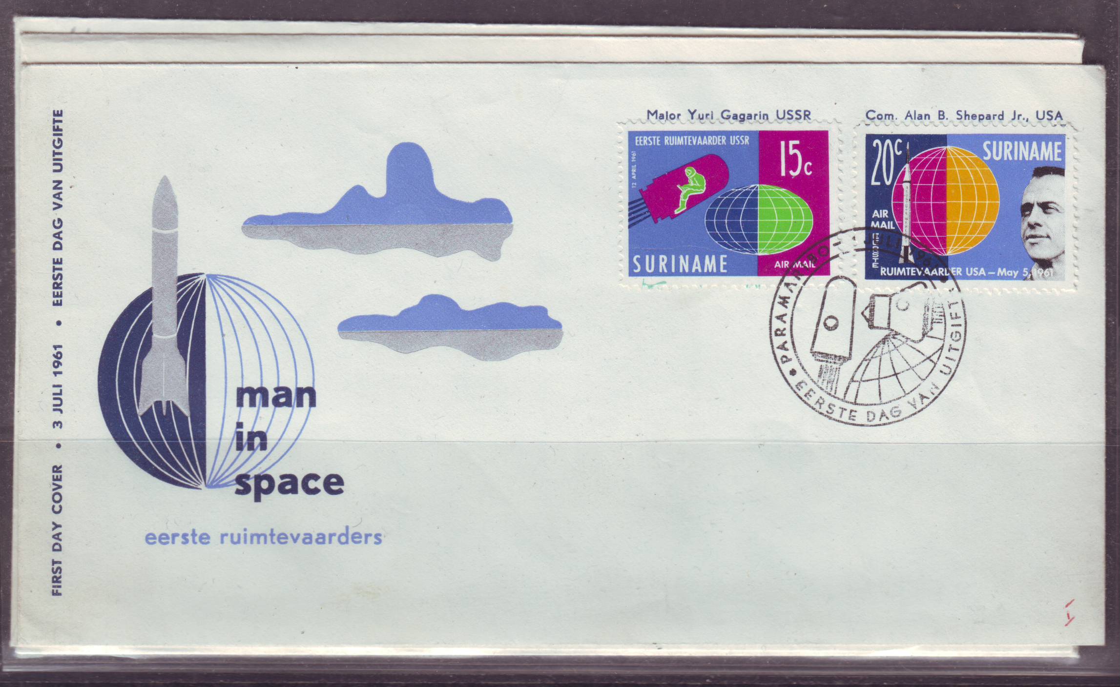 Ruimtevaart FDC52 Suriname