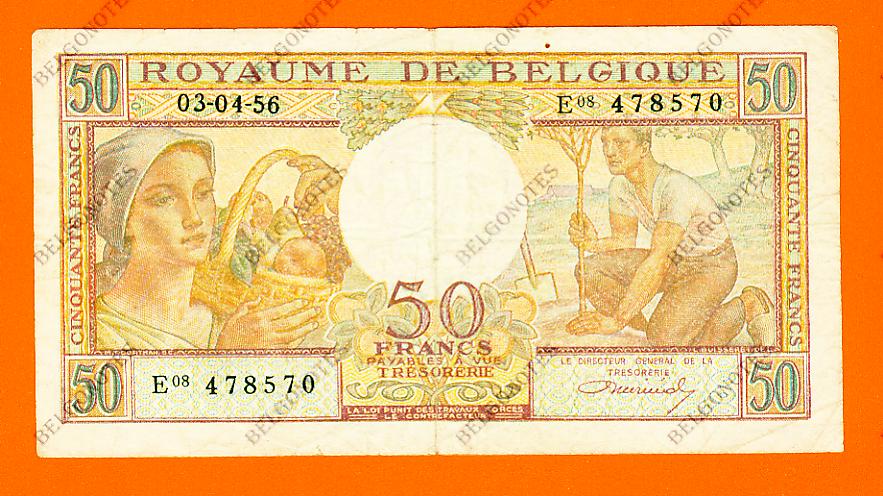 50 Francs Type Buisseret 03-04-1956* Lot 1902618570