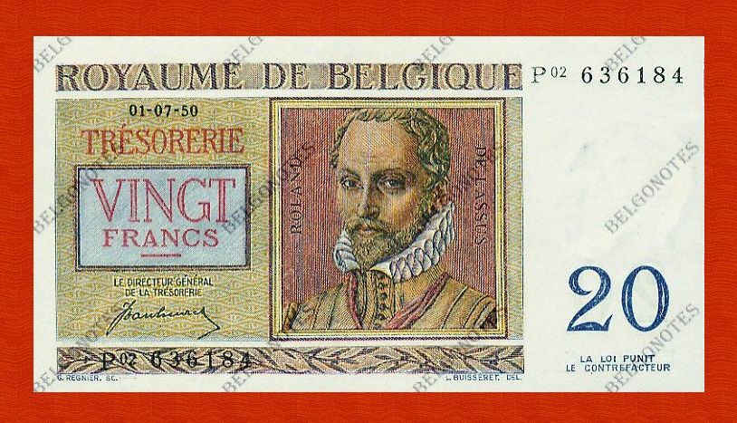 20 Francs Type Regnier **UNC**1950** Lot 1902616184