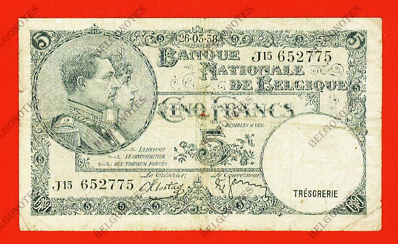 5 Francs Type '1919' *1938*Lot 1902612775