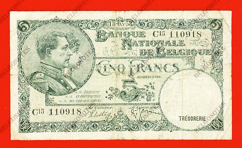 5 Francs Type '1919' *1938*Lot 1902610918
