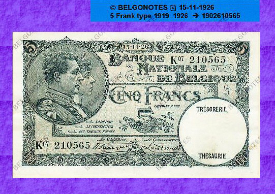 5 Francs Type'1919' *15-11-1926*Lot 1902610565