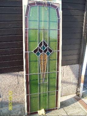 IRIS glas in lood art deco FRANS