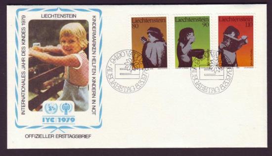 Liechtenstein FDC jaar van het kind 1979