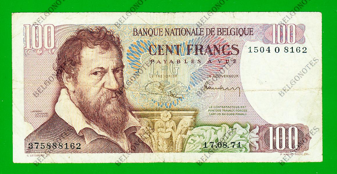 100 Francs Type Lombard 1971 * Lot 1902618162
