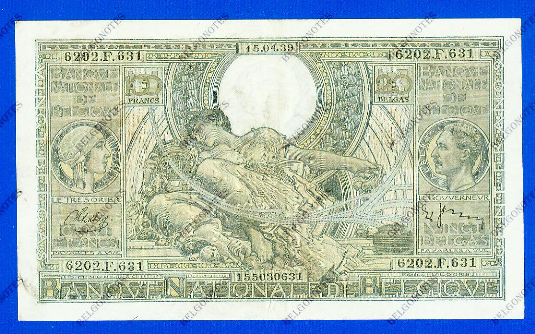 100 Francs Type Vloors 1939 * Lot 1902610631