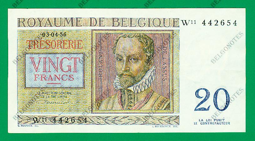 20 Francs type Regnier*03-04-1956*Lot 1902612654