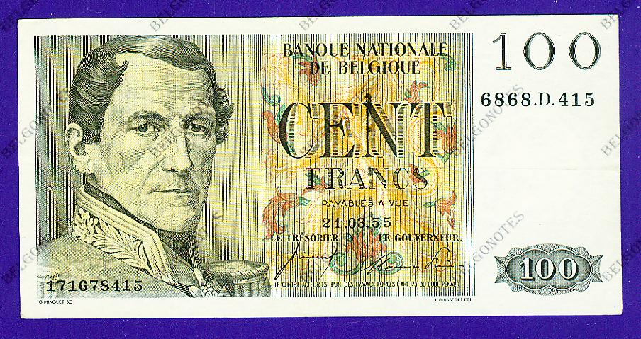 100 Francs Type Eeuwfeest*1955*Lot 1902618415