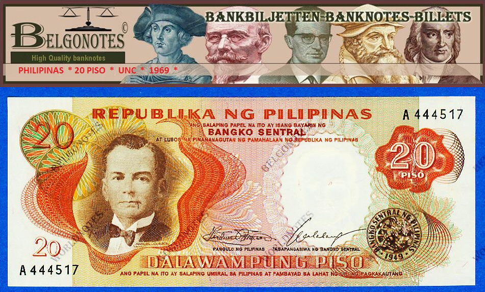 **UNC** Philipines  1949* 20 Piso