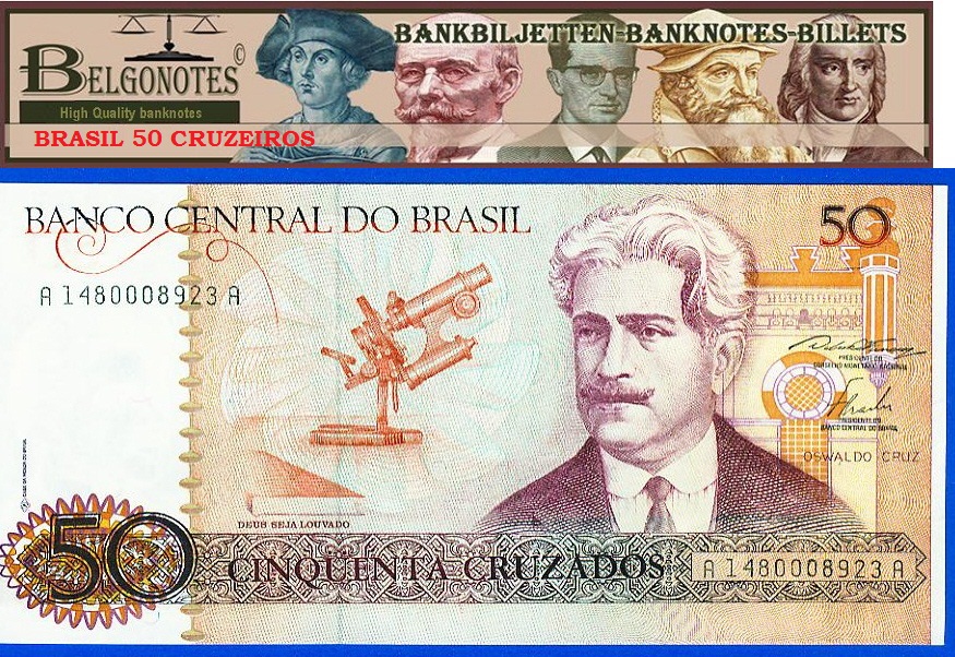 **UNC** Brasil  * 50 Cruzeiros