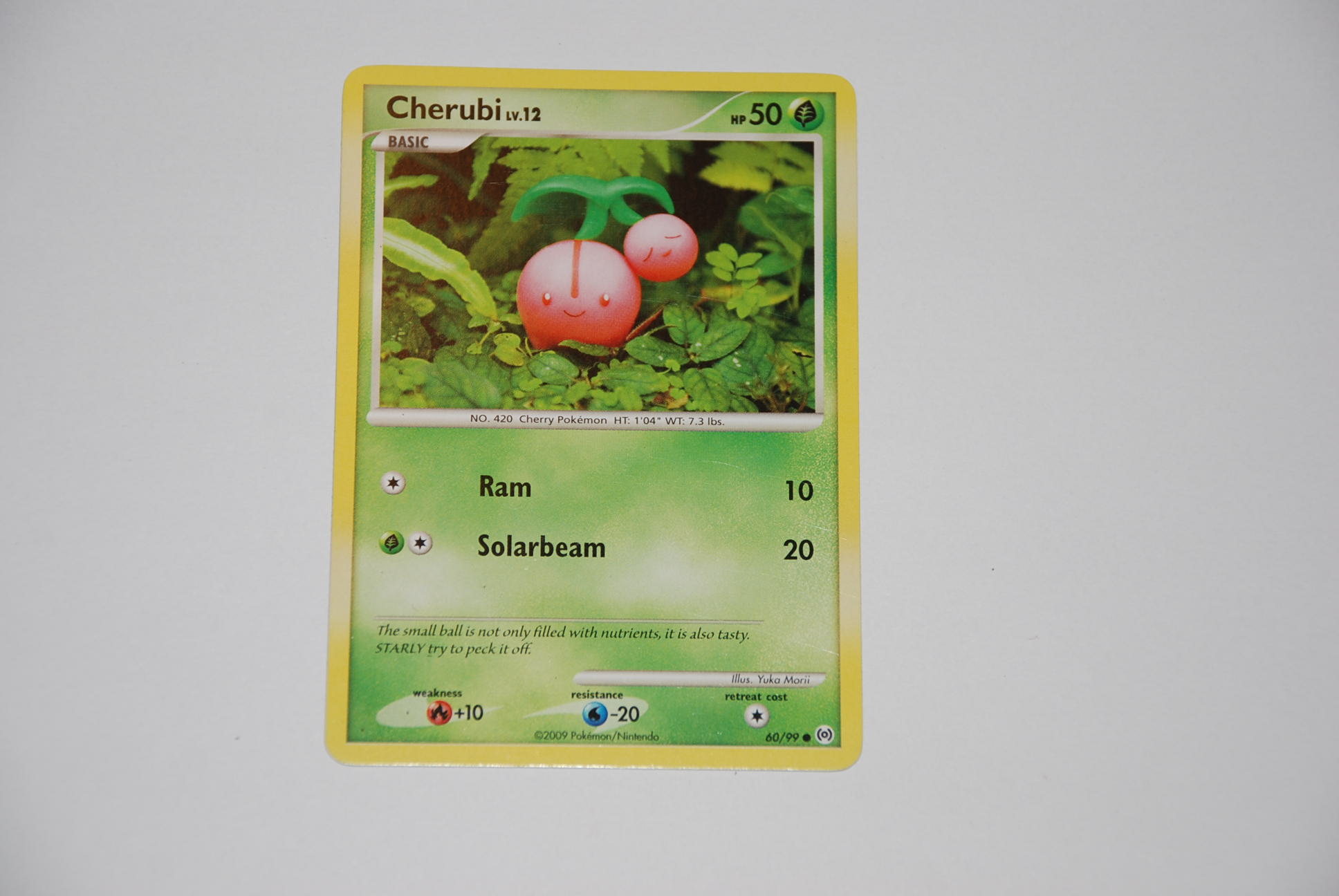 pokemon kaart cherubi lv12