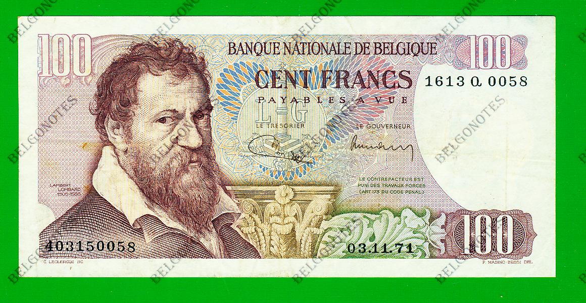 100 Francs Type Lombard 1971 * Lot 1902610058
