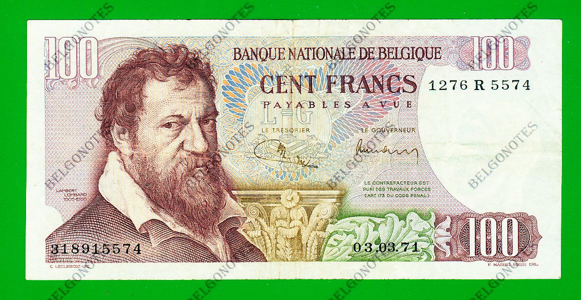 100 Francs Type Lombard 1971 * Lot 1902615574