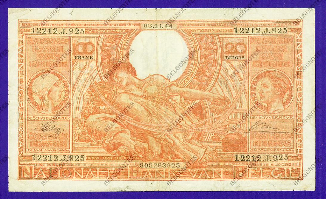 100 Francs Type Vloors oranje**NL-FR**Lot 1902613925