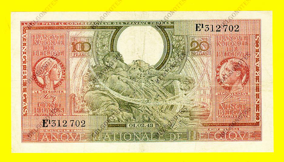100 Francs Type Londen*01-02-1943*Lot 1902612702
