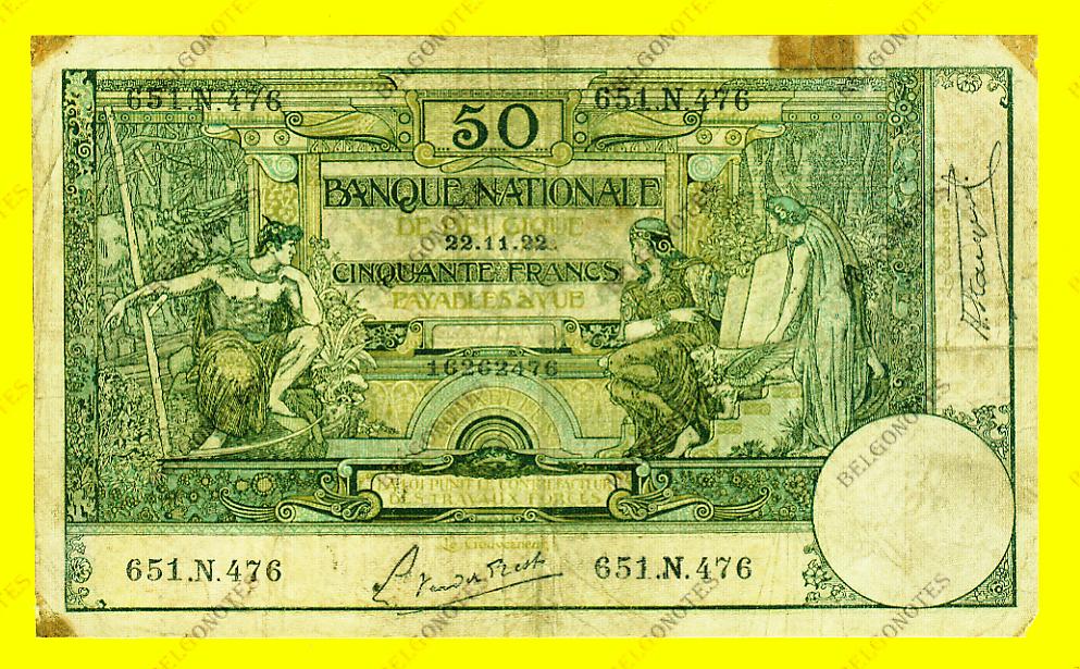50 Francs Type Montald 1922*Lot 1902612476