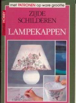 Zijdeschilderen, lampekappen, met patronen op ware grootte