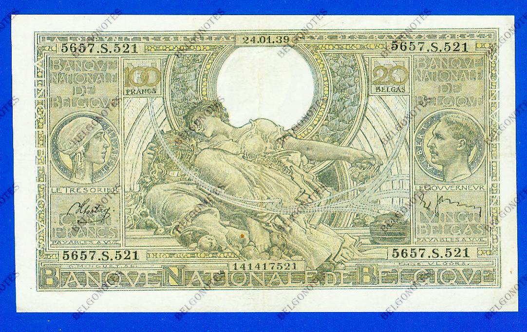 100 Francs Type Vloors 1939 * Lot 1902617521
