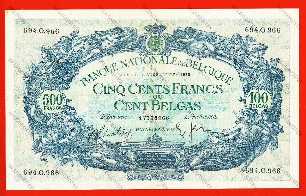 500 Francs Type '1887' 1938 * Lot 1902618966
