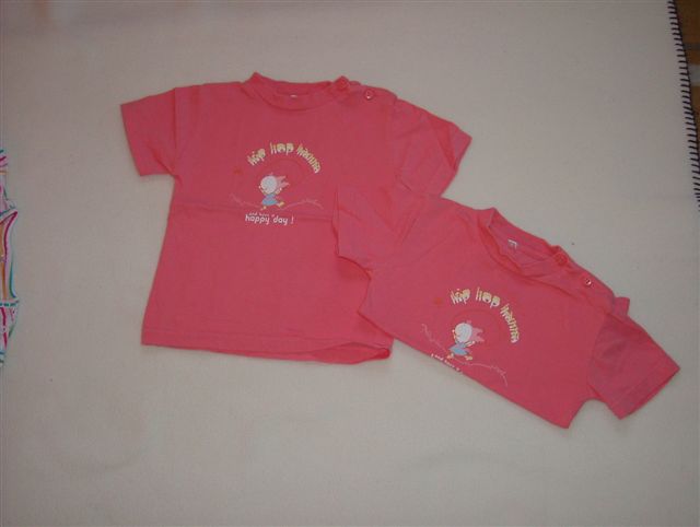  2 roze t-shirten, 'hip hop mama'