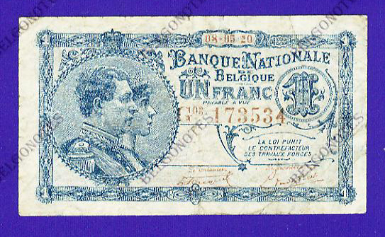 1 Franc Type Nat. reeks 1920*Lot 1902613534