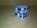 Foto 2 van SPOTGOEDKOOP! Witte riem met zwarte doodshoofden