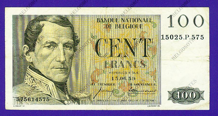 100 Francs Type Eeuwfeest*1959*Lot 1902614575